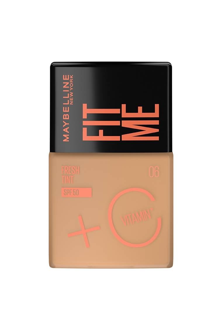Base de maquillaje ligera contiene Vitamina C en su fórmula, la cual te dejara la piel con un efecto fresco y brillante para el día a día al instante. Cuida tu piel de la radicación solar con Fit Me Fresh Tint ya que posee un alta protección solar con FPS 50 ¡Aprieta y disfruta de los beneficios de esta base de maquillaje!
